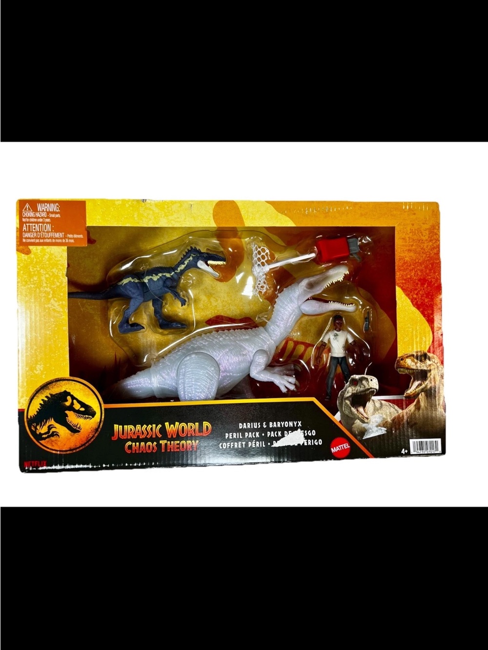 Jurassic World Chaos Theory Darius & Baryonyx & Monolophosaurus Peril Pack New